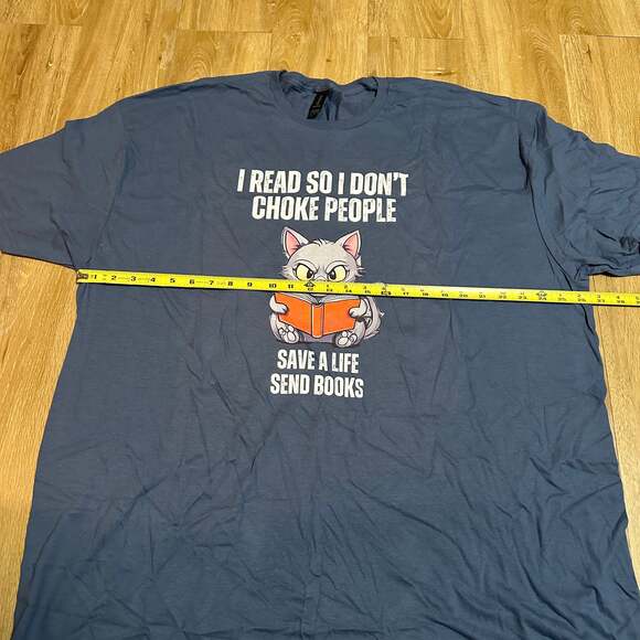 Angry Cat Reading T-shirt Funny Kitty Shirts for Reader gift Book Love – , - Picture 4 of 5